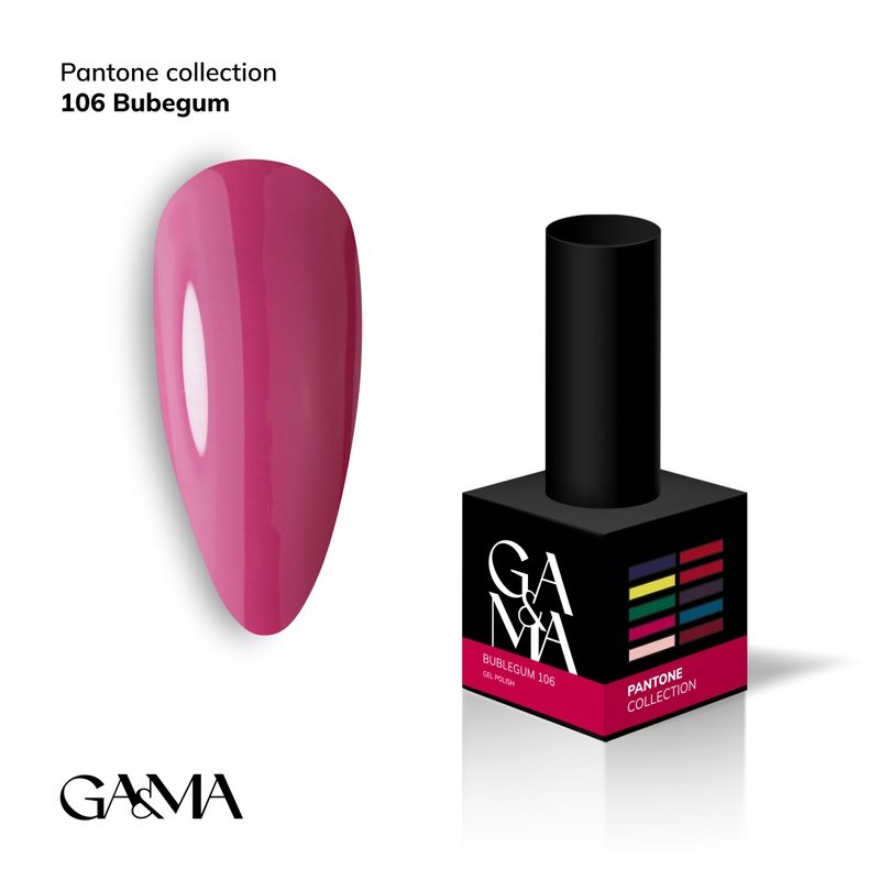 Pantone collection 106 Bubblegum / Пантон колекція 106 Баблгам, 10 мл