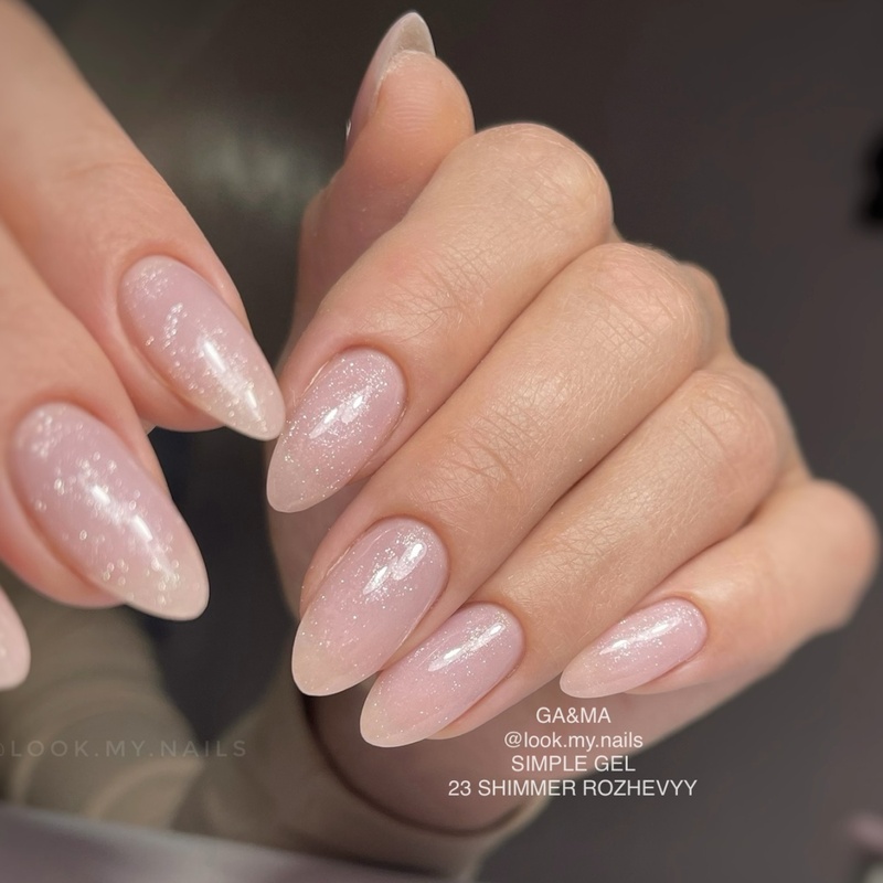 Simple gel 023 Shimmer rozhevyy / Сімпл гель 023 Шиммер рожевий, 30 мл